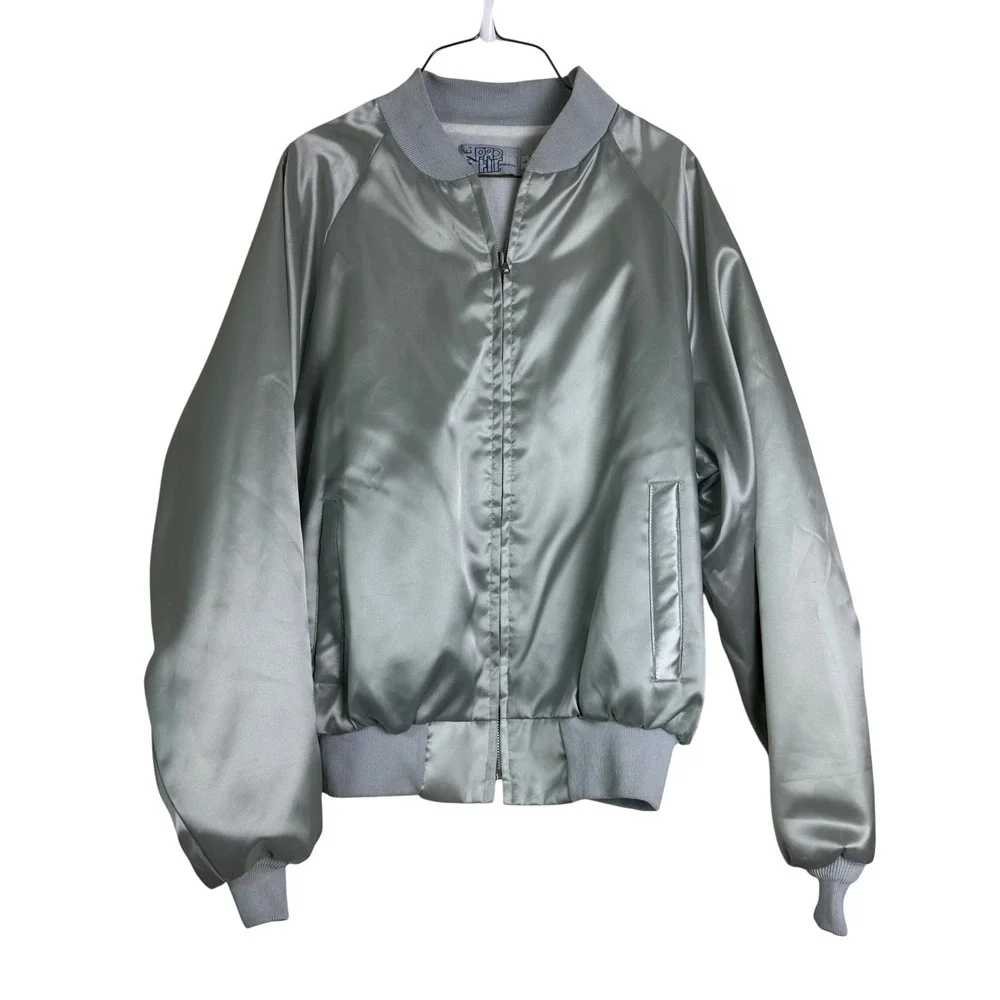 King Louie Pro Fit VINTAGE Satin Bomber Jacket Breeze‎ Lawn & Garden